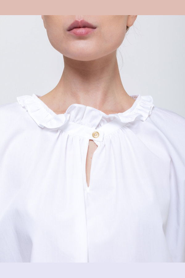 Atlantique Ascoli Cap Sleeve Blouse