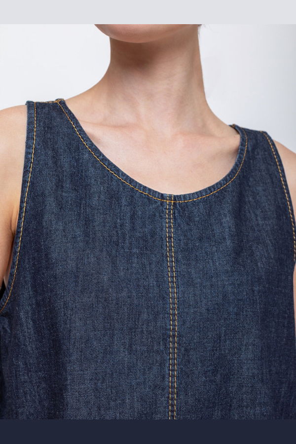 Susanne Bommer Denim Tank Top