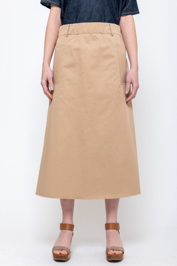 Susanne Bommer Elastic Waist Midi Skirt