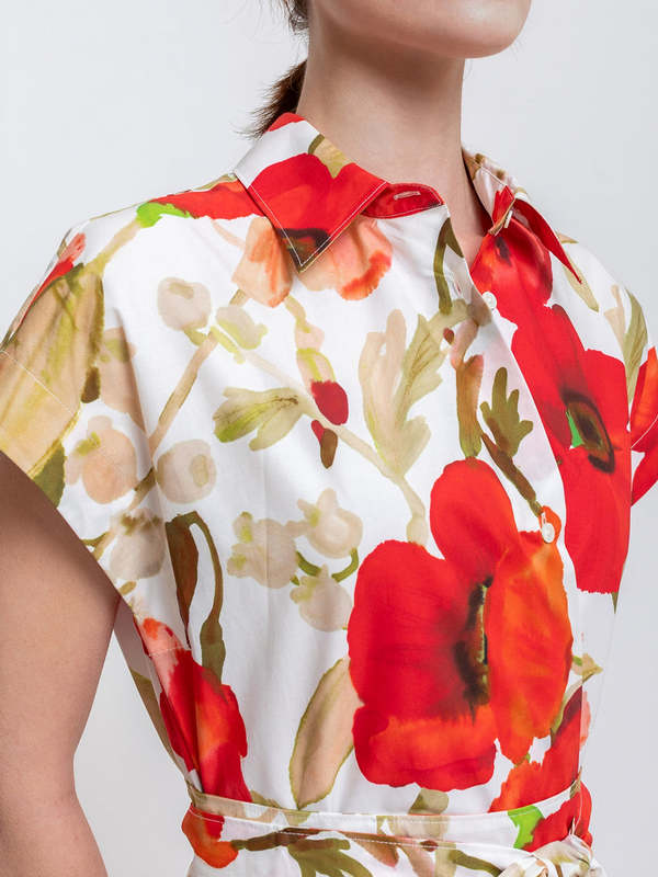 Sara Roka Etrelle Dress - Poppies