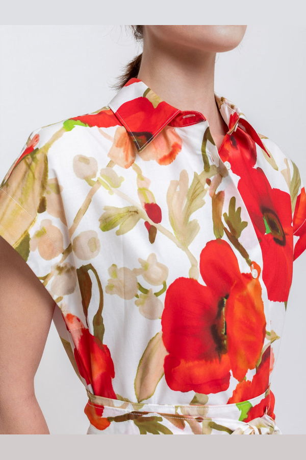 Sara Roka Etrelle Dress - Poppies