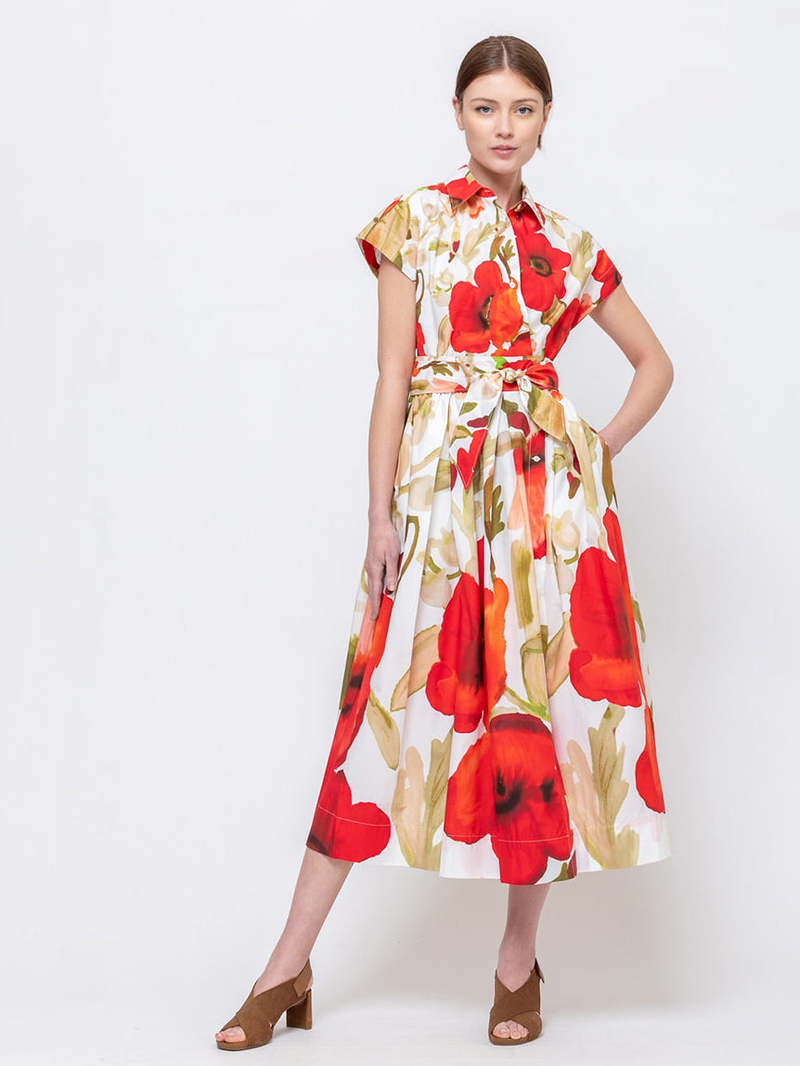Sara Roka Etrelle Dress - Poppies
