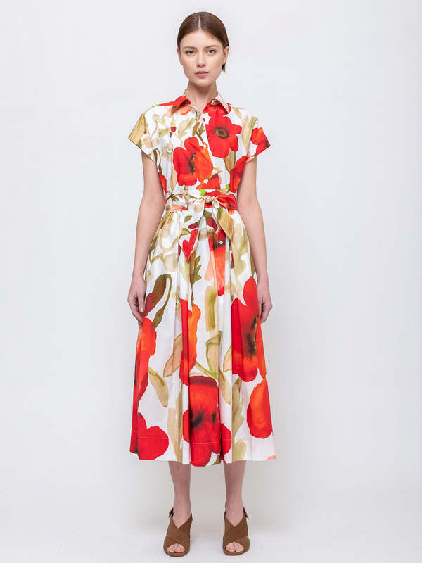 Sara Roka Etrelle Dress - Poppies