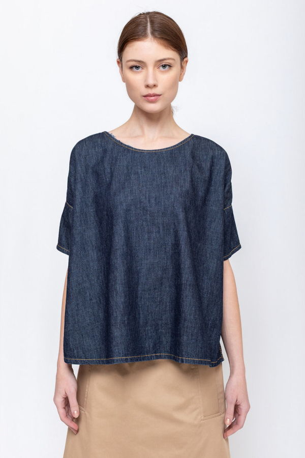 Susanne Bommer Loose Denim Shirt