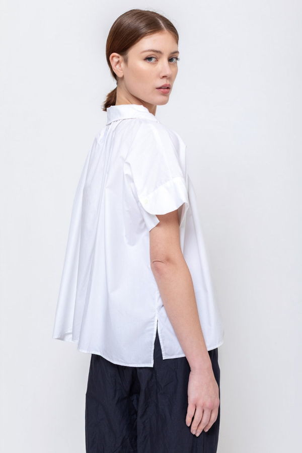 Gallego Desportes Missy Top - White Poplin