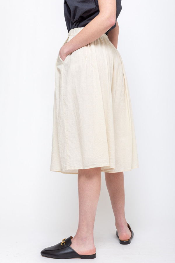 Elsa Esturgie Poudre Bermuda Shorts - Ecru