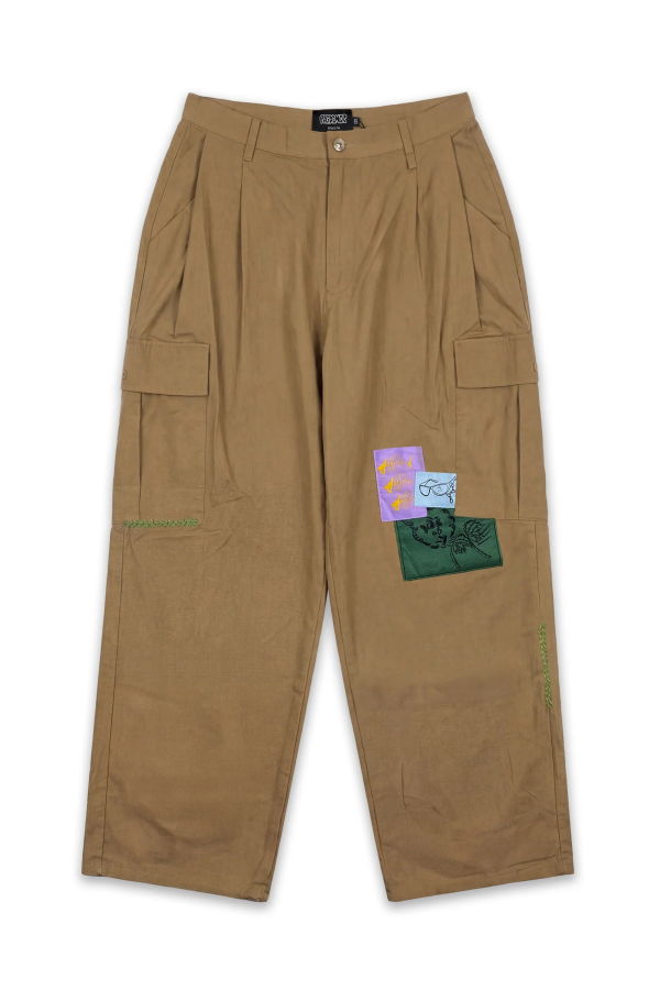 Pas De Mer Fish Trousers - Light Brown