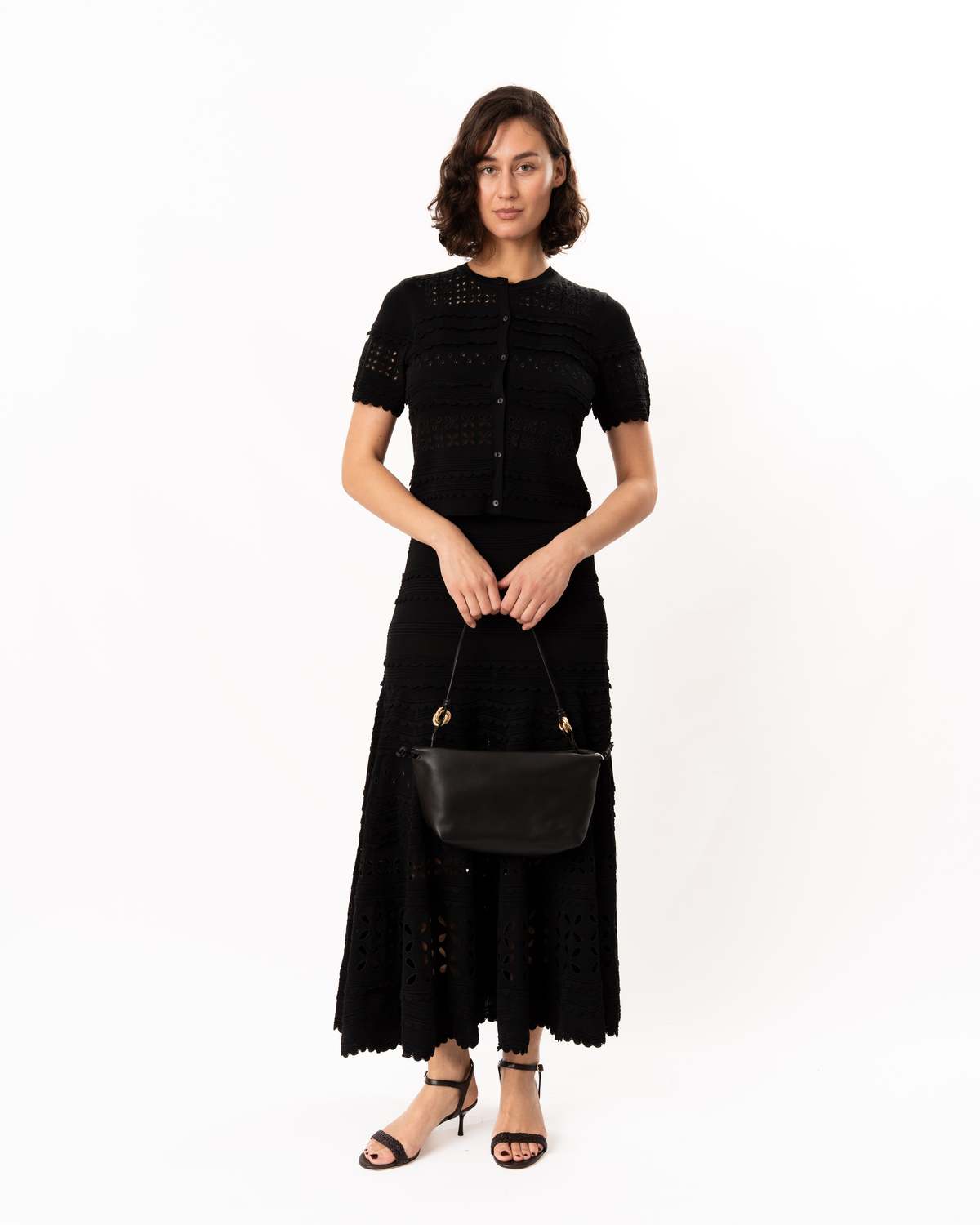 Ulla Johnson Abriana Knit Cardigan - Black - Image 3 of 8