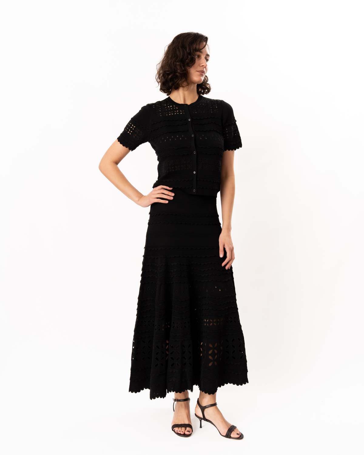 Ulla Johnson Abriana Knit Cardigan - Black - Image 4 of 8