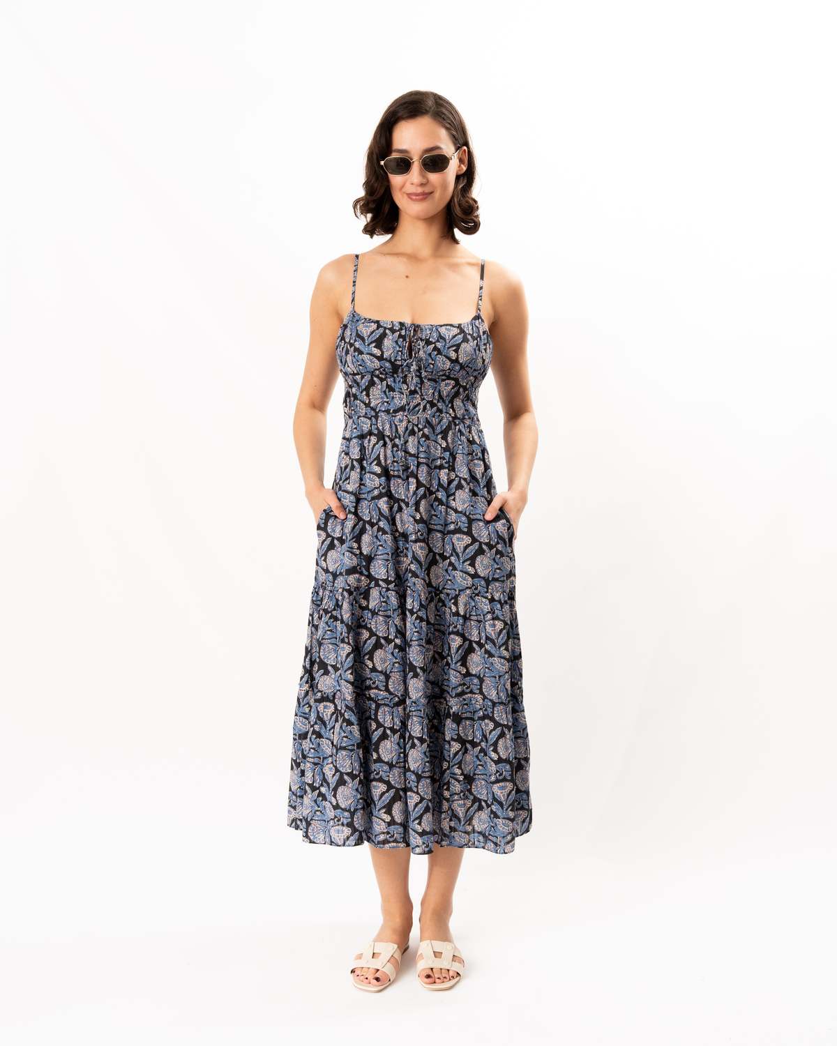 Ulla Johnson Aydin Cami Midi Dress - Zinnia - Image 1 of 5