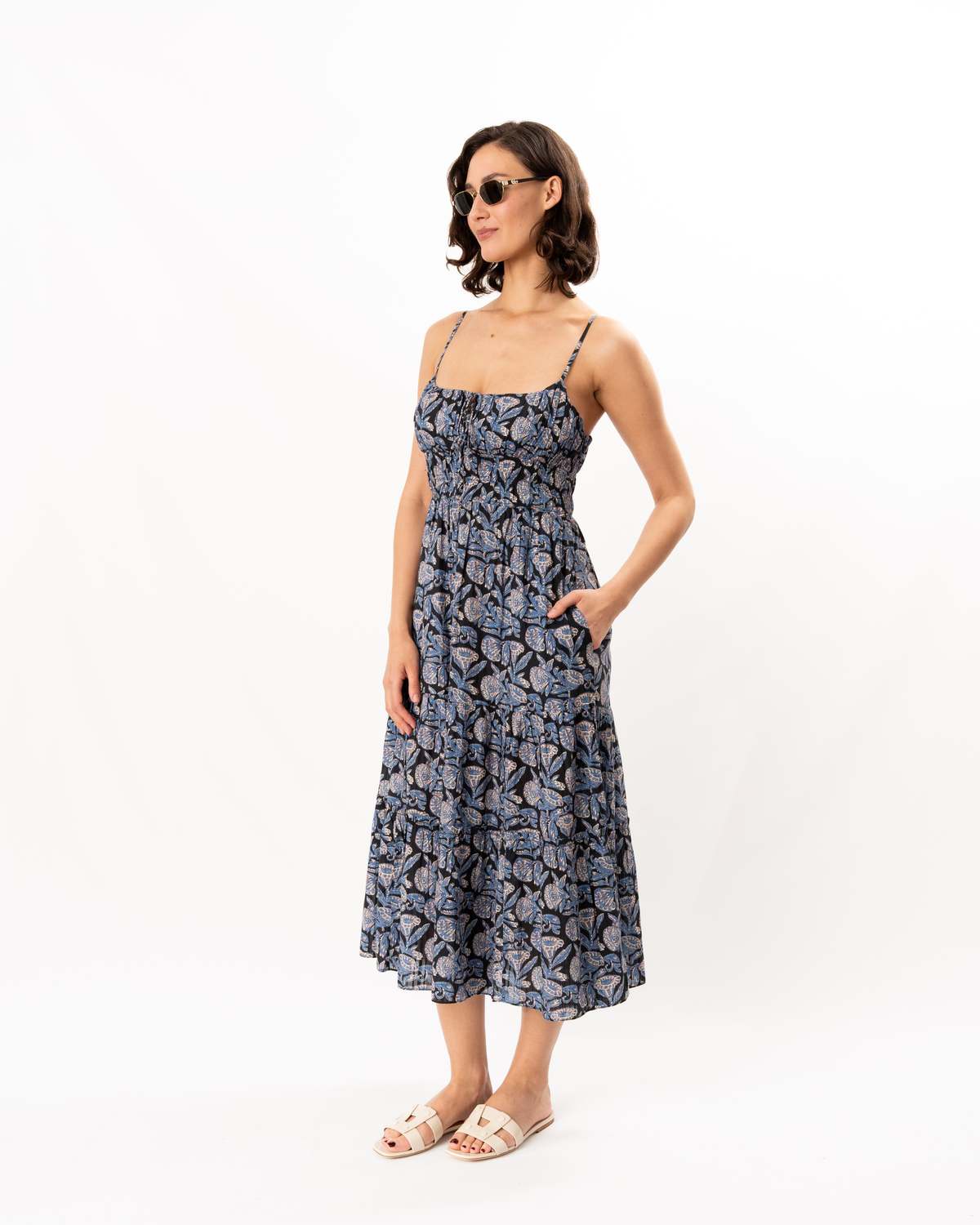 Ulla Johnson Aydin Cami Midi Dress - Zinnia - Image 2 of 5