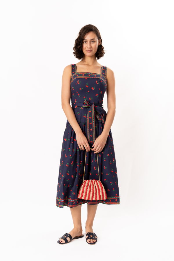 Loeffler Randall Bailey Crochet Clutch - Red / Natural