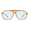 AIRE Monoceros Sunglasses - Vintage Tort Frame/Sky Blue Lens - Thumbnail 1