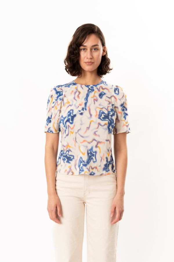 Ulla Johnson Corine Silk Top - Prism