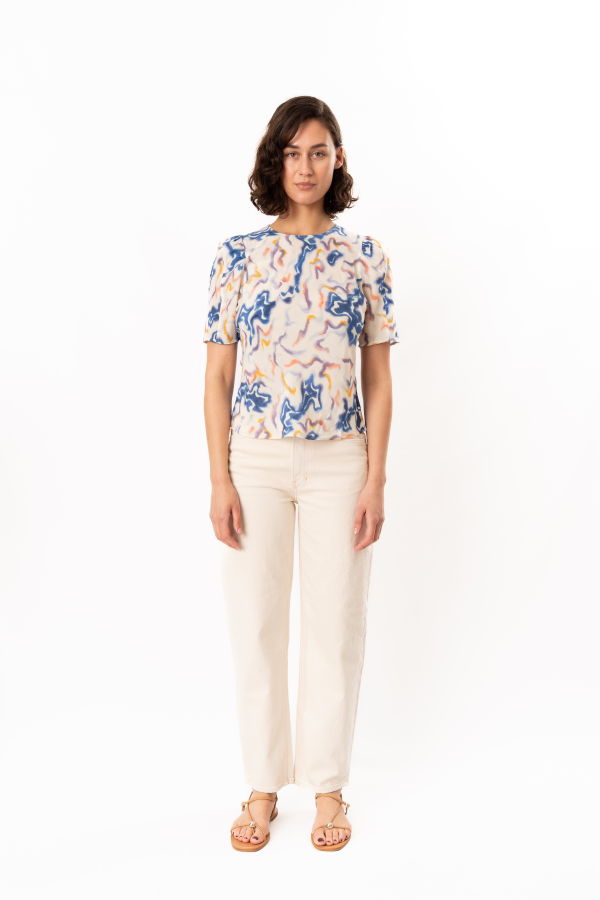 Ulla Johnson Corine Silk Top - Prism
