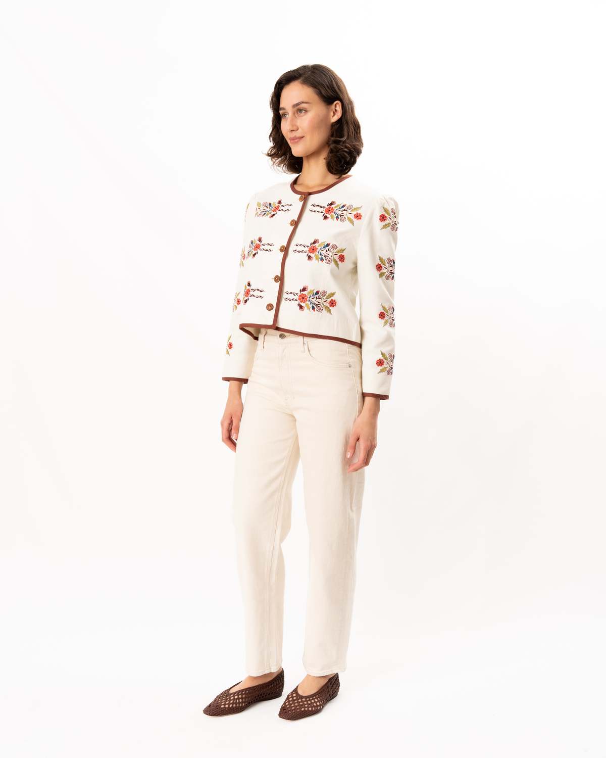 Alix Of Bohemia Dorian Heirloom Flora Jacket - Off-White - Image 4 of 6