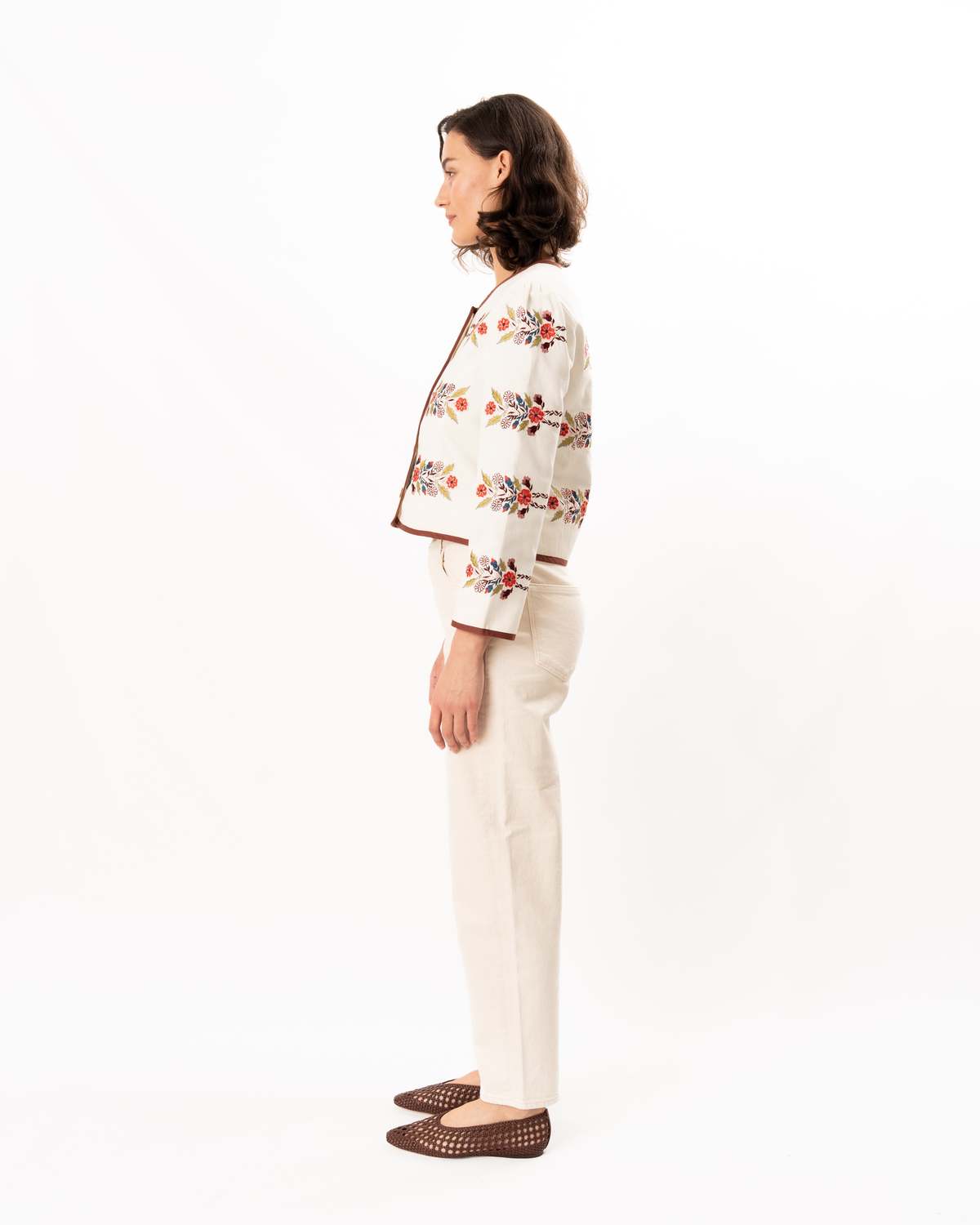 Alix Of Bohemia Dorian Heirloom Flora Jacket - Off-White - Image 5 of 6
