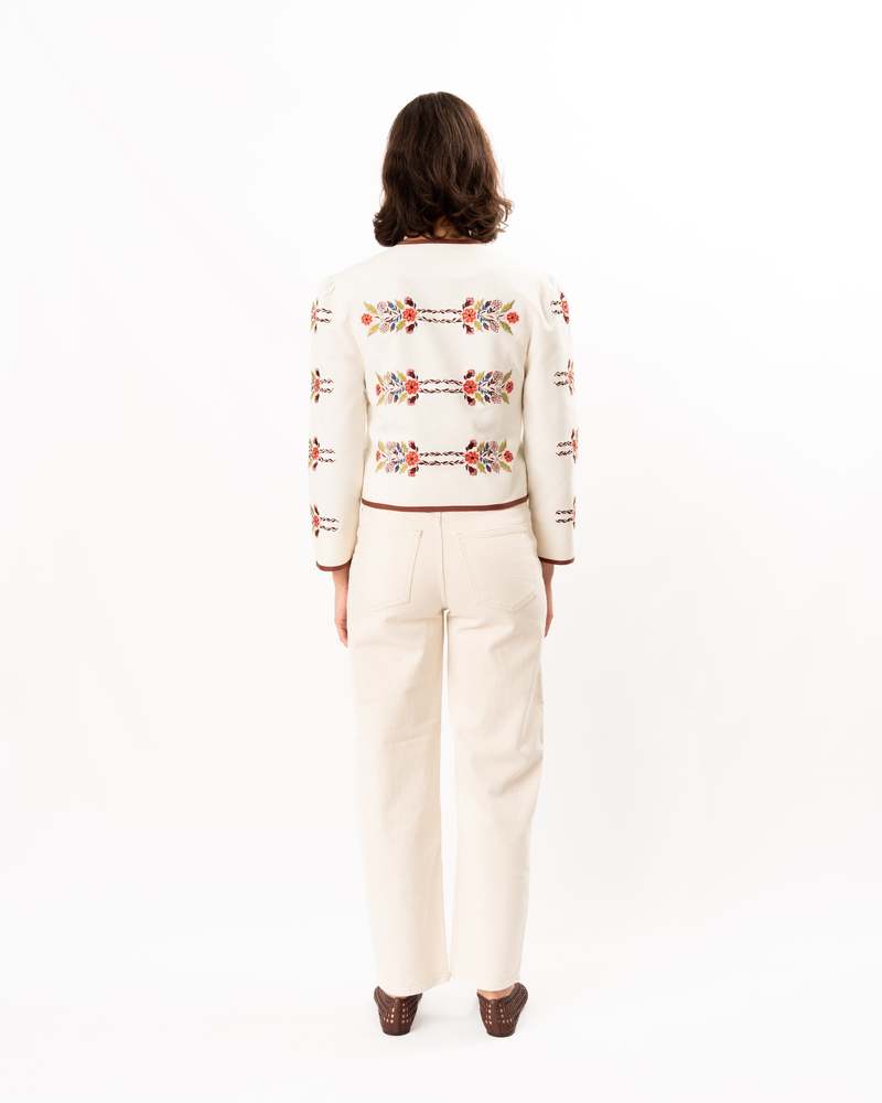 Alix Of Bohemia Dorian Heirloom Flora Jacket - Off-White