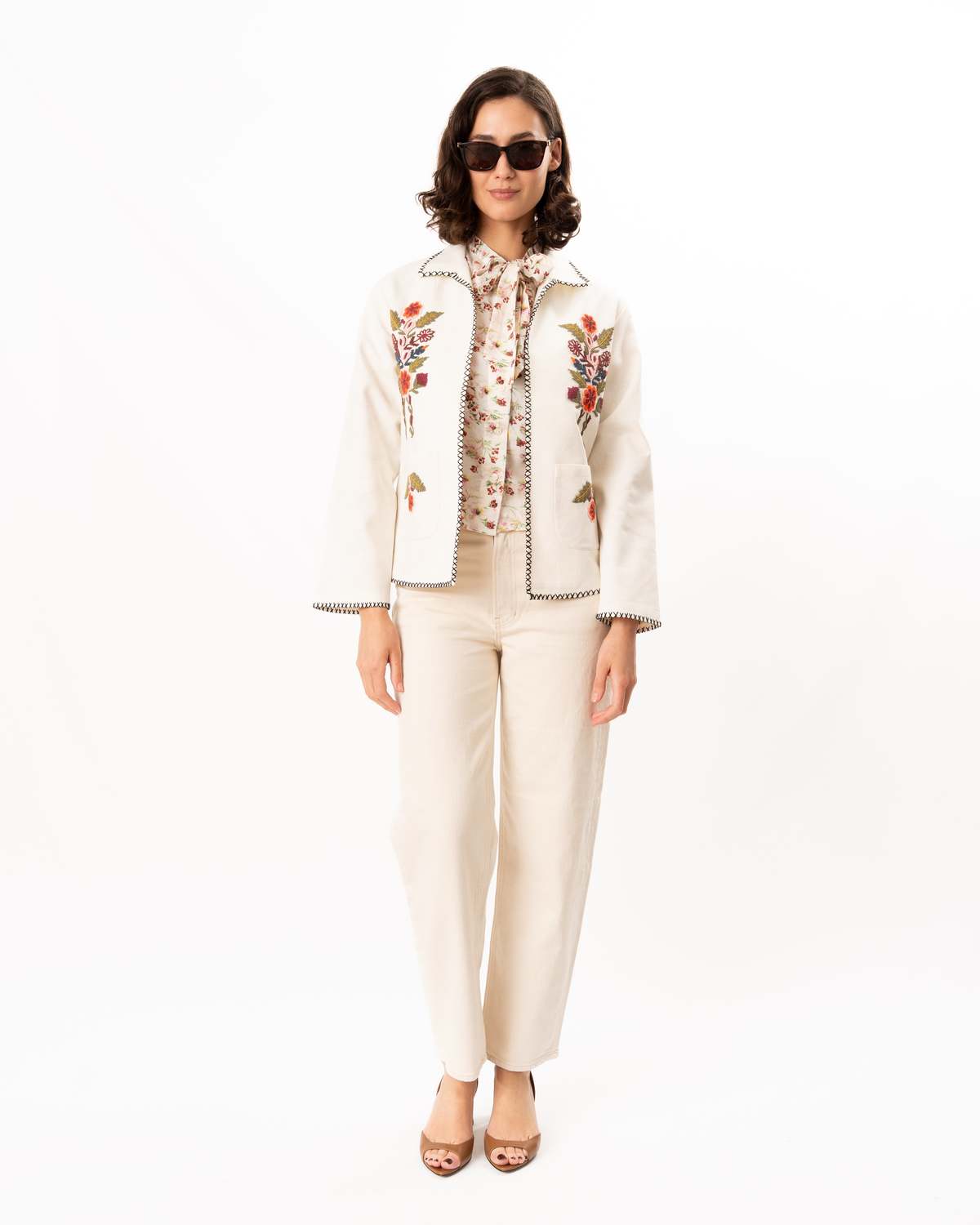 Alix Of Bohemia Francis Heirloom Flora Jacket - Off-White - Image 2 of 6