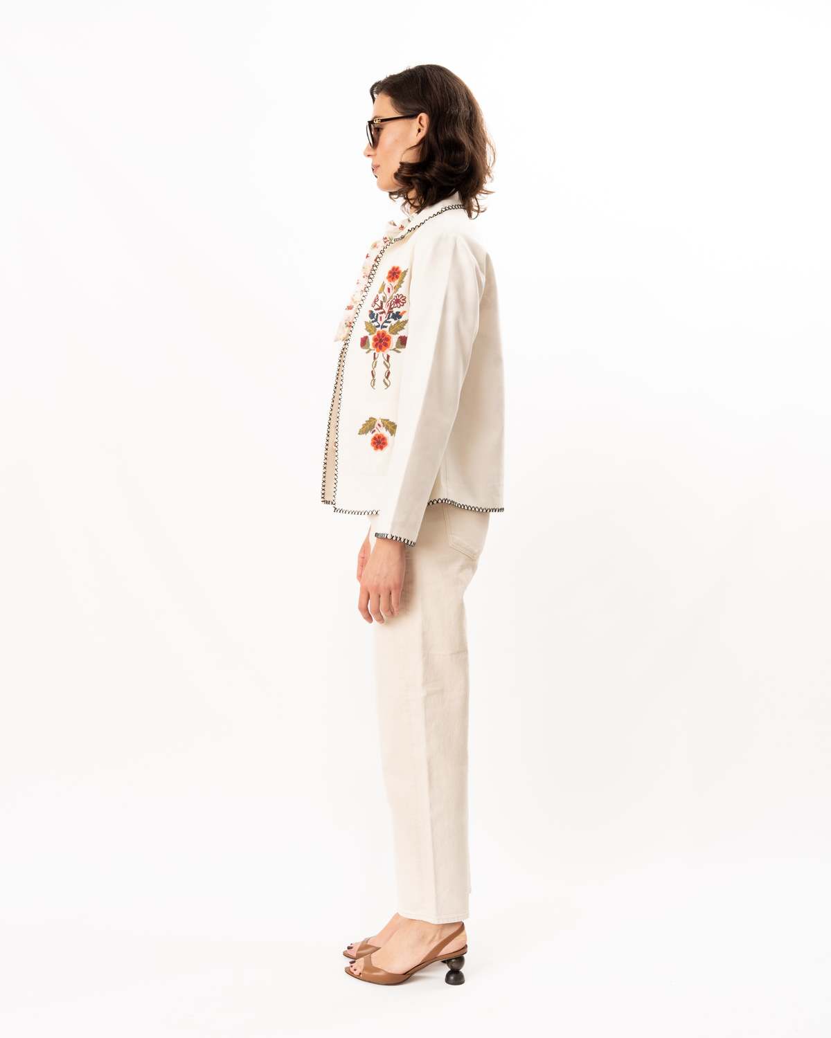 Alix Of Bohemia Francis Heirloom Flora Jacket - Off-White - Image 5 of 6