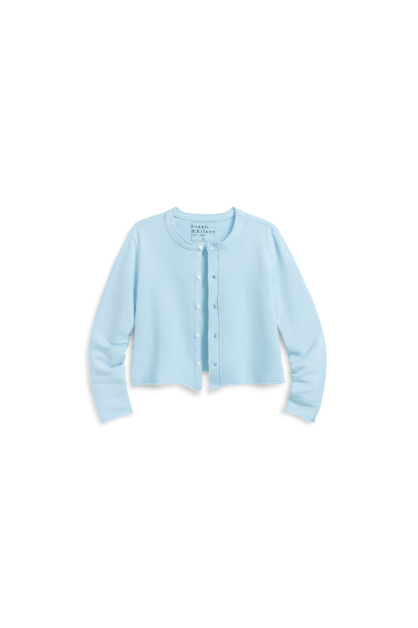 Frank & Eileen Jackie Sweatshirt Cardigan - Dive Blue