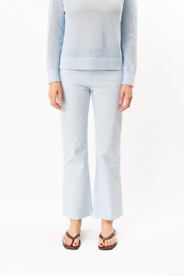 ELLIOTT LAUREN Mid Rise Straight Leg Jean - Blue