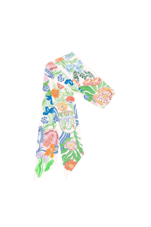 PETITJEAN PARIS Ribbon Scarf - Fountain & Fig Tree