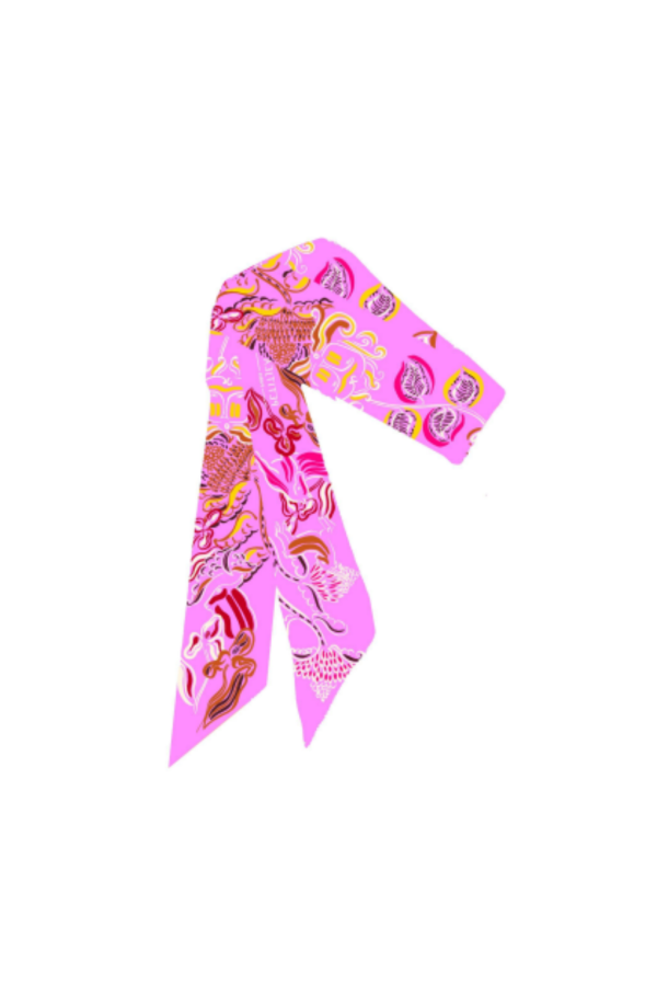 PETITJEAN PARIS Ribbon Scarf - Cabro D’or Pink
