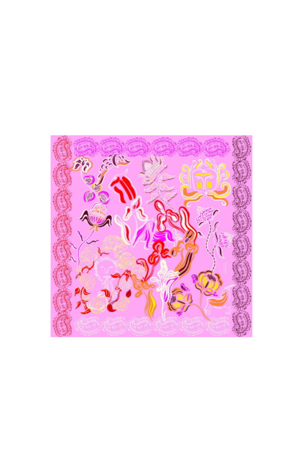 PETITJEAN PARIS Ribbon Scarf - Cabro D’or Pink