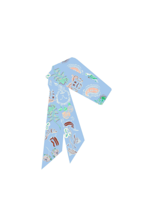 PETITJEAN PARIS Ribbon Scarf - Cabro D'or Baby Blue