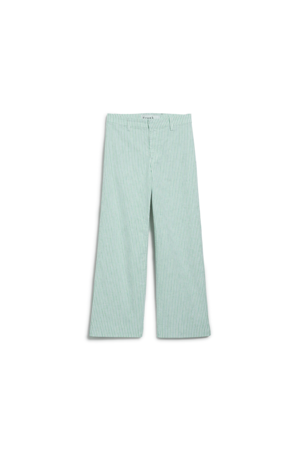 Frank & Eileen Wexford Linen Pant - Lime Stripe