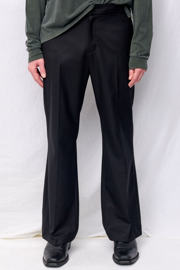 AMOMENTO Wool Flared Pants