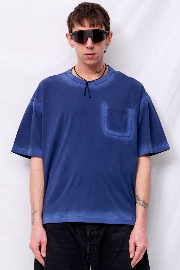 YMC Blue Triple Pocket T-Shirt