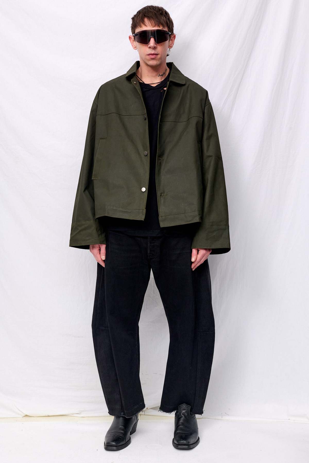 Assembly Green Wax Fireman Box Jacket - Image 1 of 12