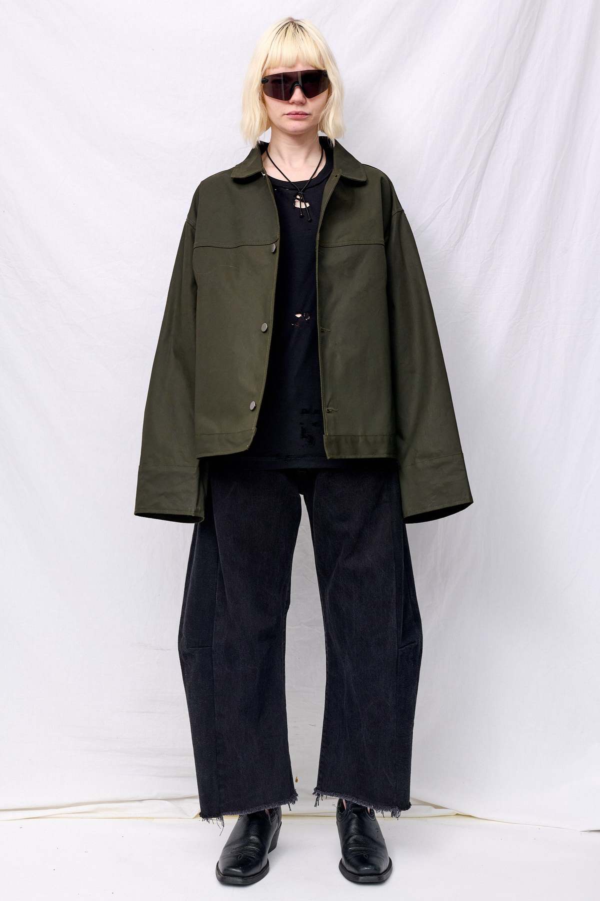 Assembly Green Wax Fireman Box Jacket - Image 2 of 12