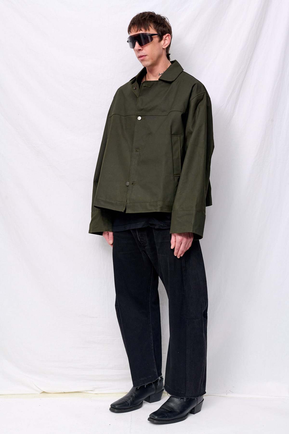 Assembly Green Wax Fireman Box Jacket - Image 6 of 12