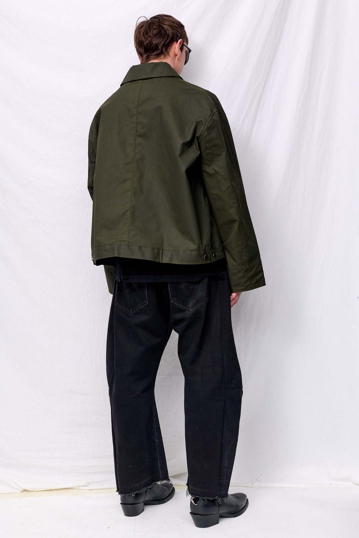 Assembly Green Wax Fireman Box Jacket - Image 12 of 12