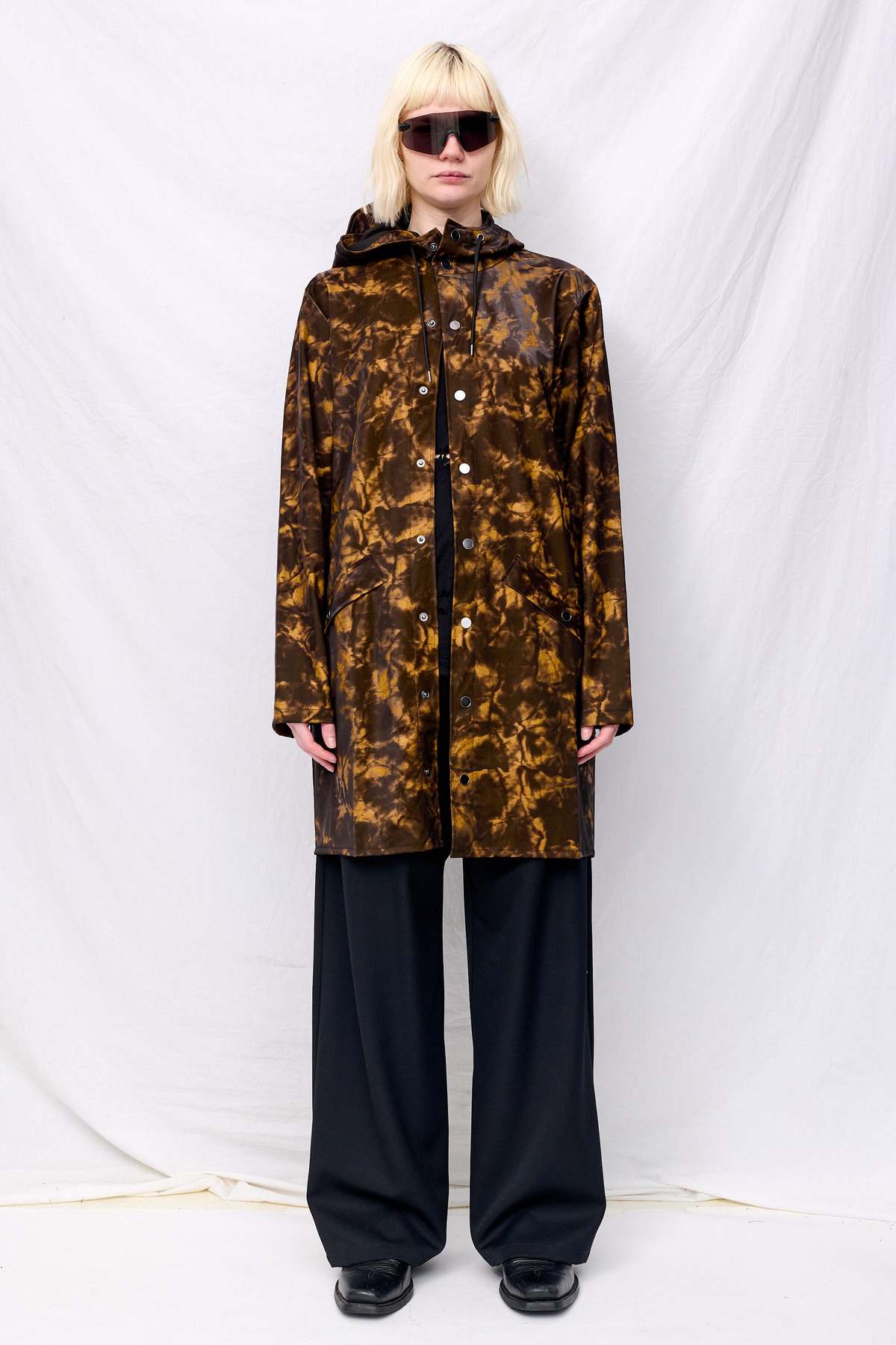 Rains Muddy Hooded Rain Long Jacket - Image 2 of 7