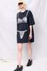 Vaquera Trompe L'Oeil Tall Tee Knit Dress - Washed Black - Thumbnail 1
