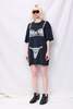 Vaquera Trompe L'Oeil Tall Tee Knit Dress - Washed Black - Thumbnail 5