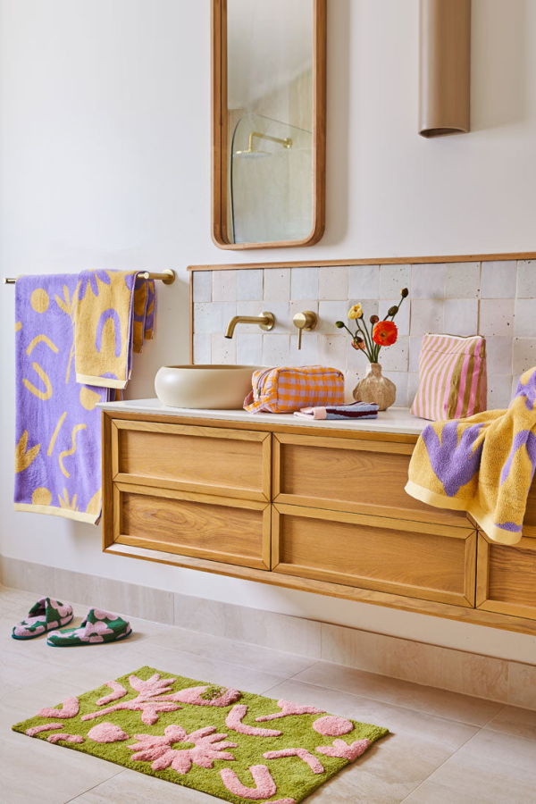 Mosey Me Floral Dreams Bath Mat