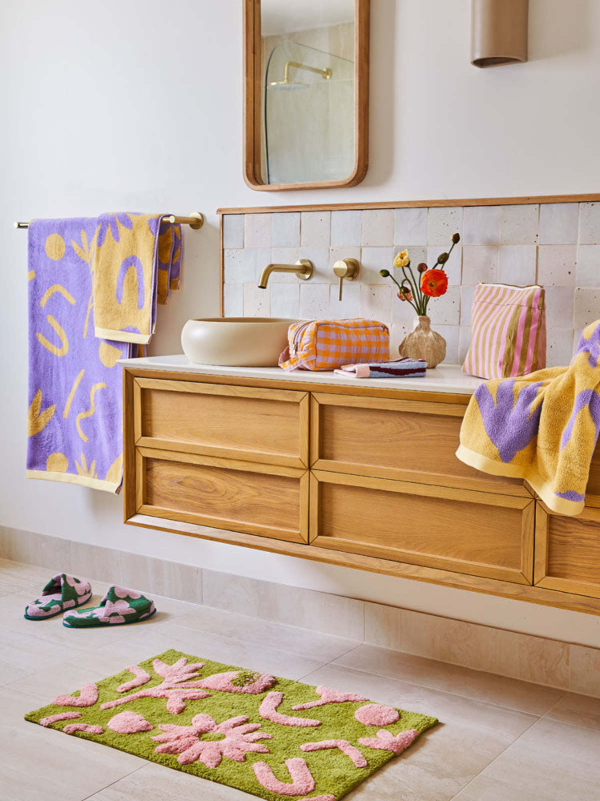 Mosey Me Floral Dreams Bath Mat - Image 2 of 6