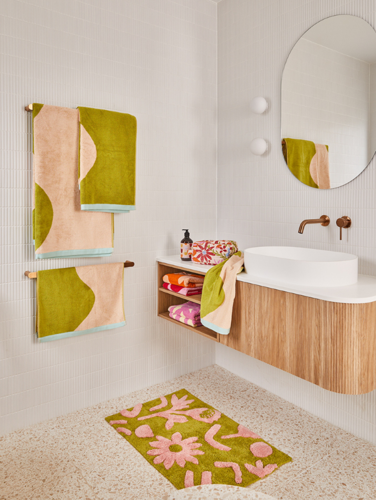 Mosey Me Floral Dreams Bath Mat - Image 4 of 6