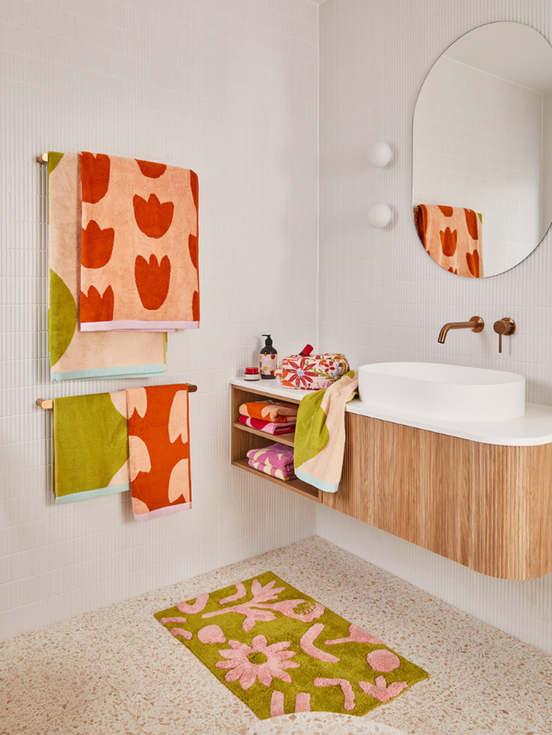 Mosey Me Floral Dreams Bath Mat