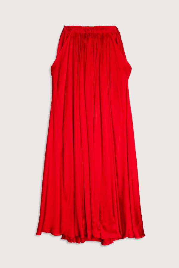SASUPHI Frida Viscose Maxi Skirt - Red