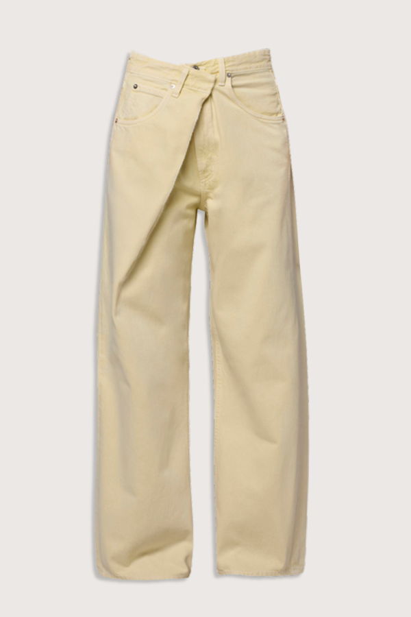 AGOLDE Vana Fold Jeans - Lemon
