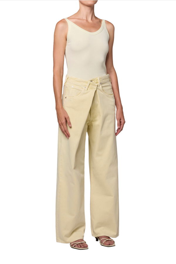 AGOLDE Vana Fold Jeans - Lemon