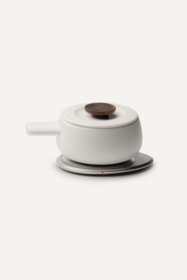 Ohom Inc Fondi Self-Heating Fondue Set - Jasmine White