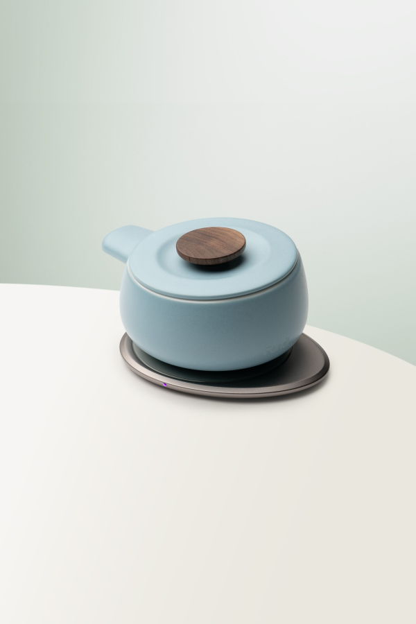 Ohom Inc Fondi Self-heating Fondue Set - Moonmist Blue