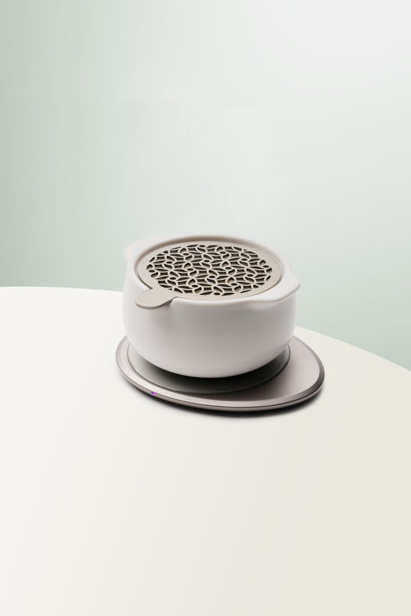 Ohom Inc Jun Self-heating Diffuser Set - Jasmine White